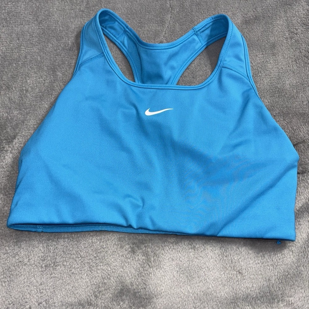 Nike Dri-Fit Blue Racerback Sports Bra Tank Top Women's Size L